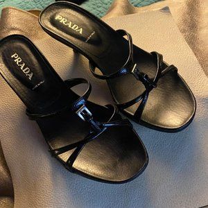 Black Prada Strappy Sandles